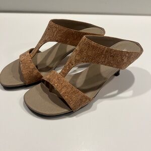 Madeline Stuart Tan Cork Sandals